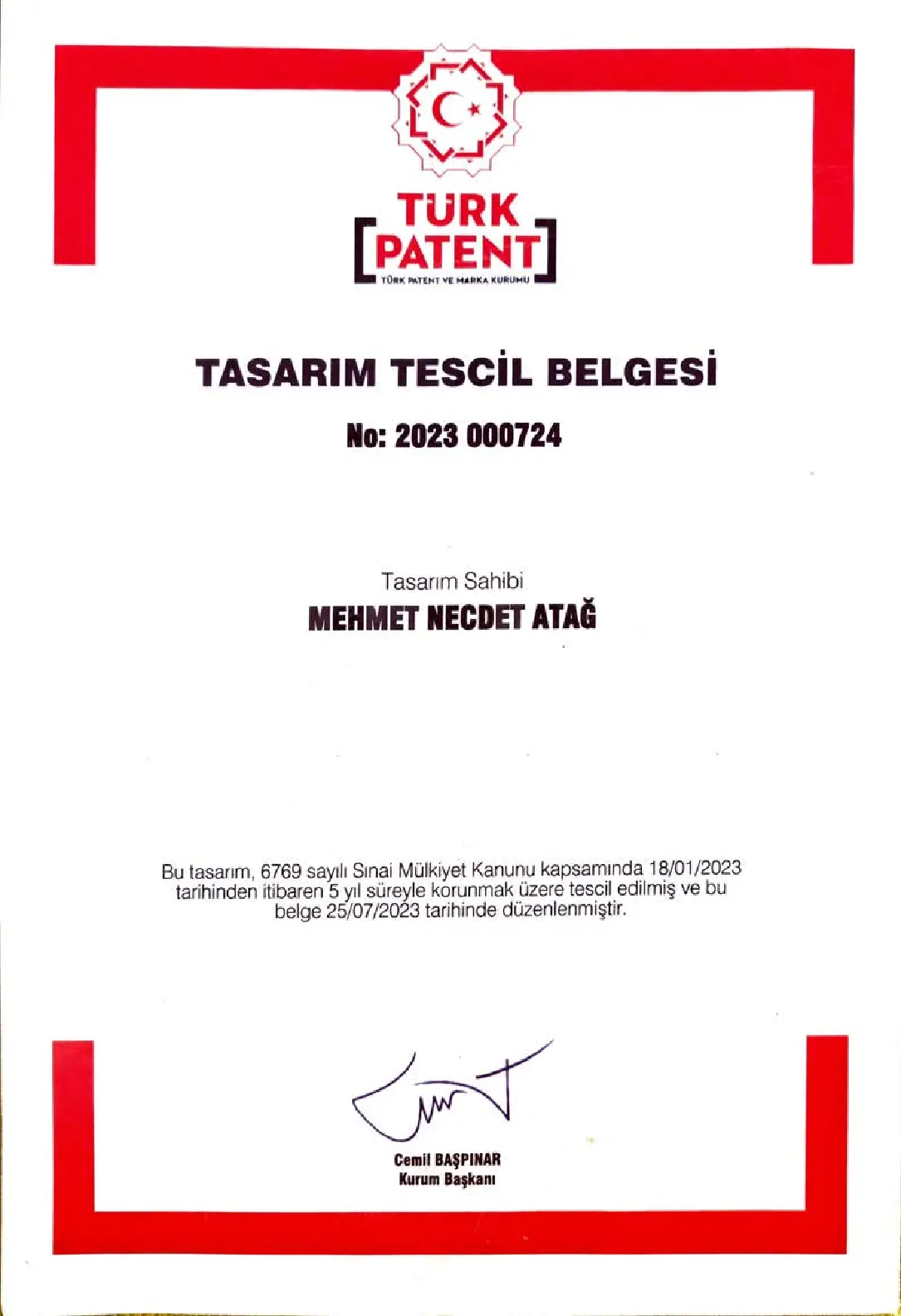 Patent Belgesi